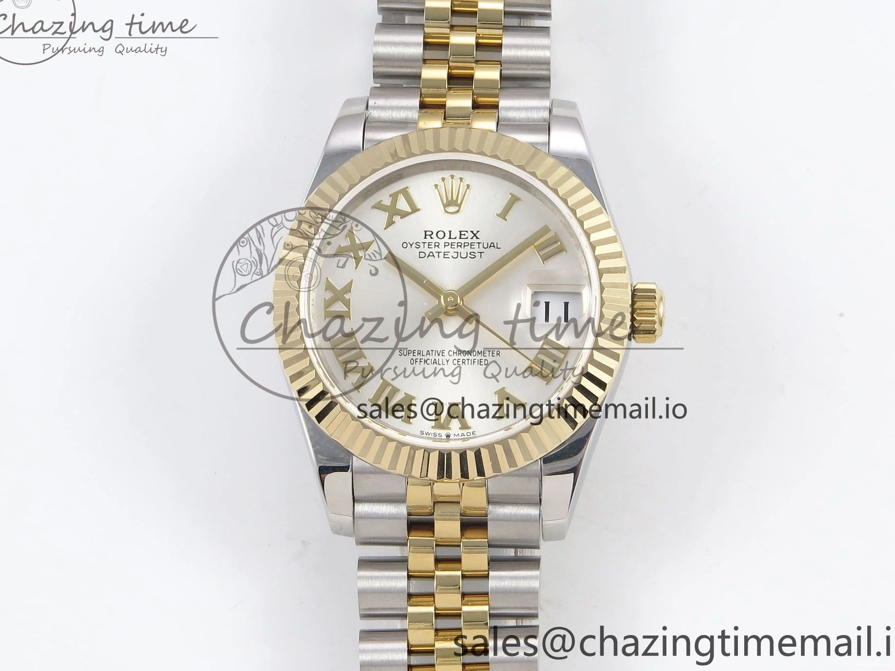 0102 Upgraded DateJust 31 278273 SS YG GMF 1:1 Best Edition 904L Steel Silver Roman Dial on Jubilee Bracelet A 1155